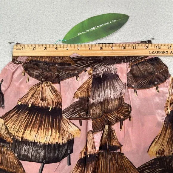 NWT Farm Rio Shuhu Beige Cargo Pants Women's XS Elastic Waist Everyday $175 - Picture 4 of 13